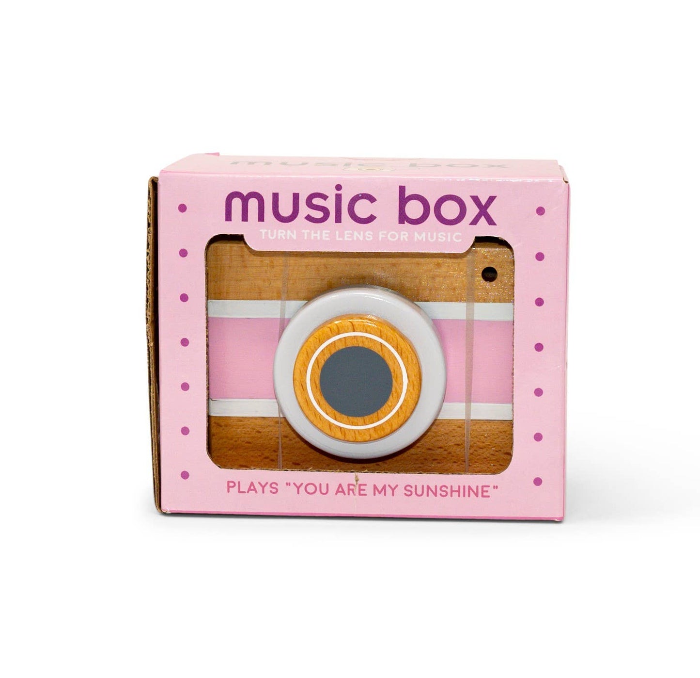 Vintage Camera Music Box - Pink by Jack Rabbit Creations