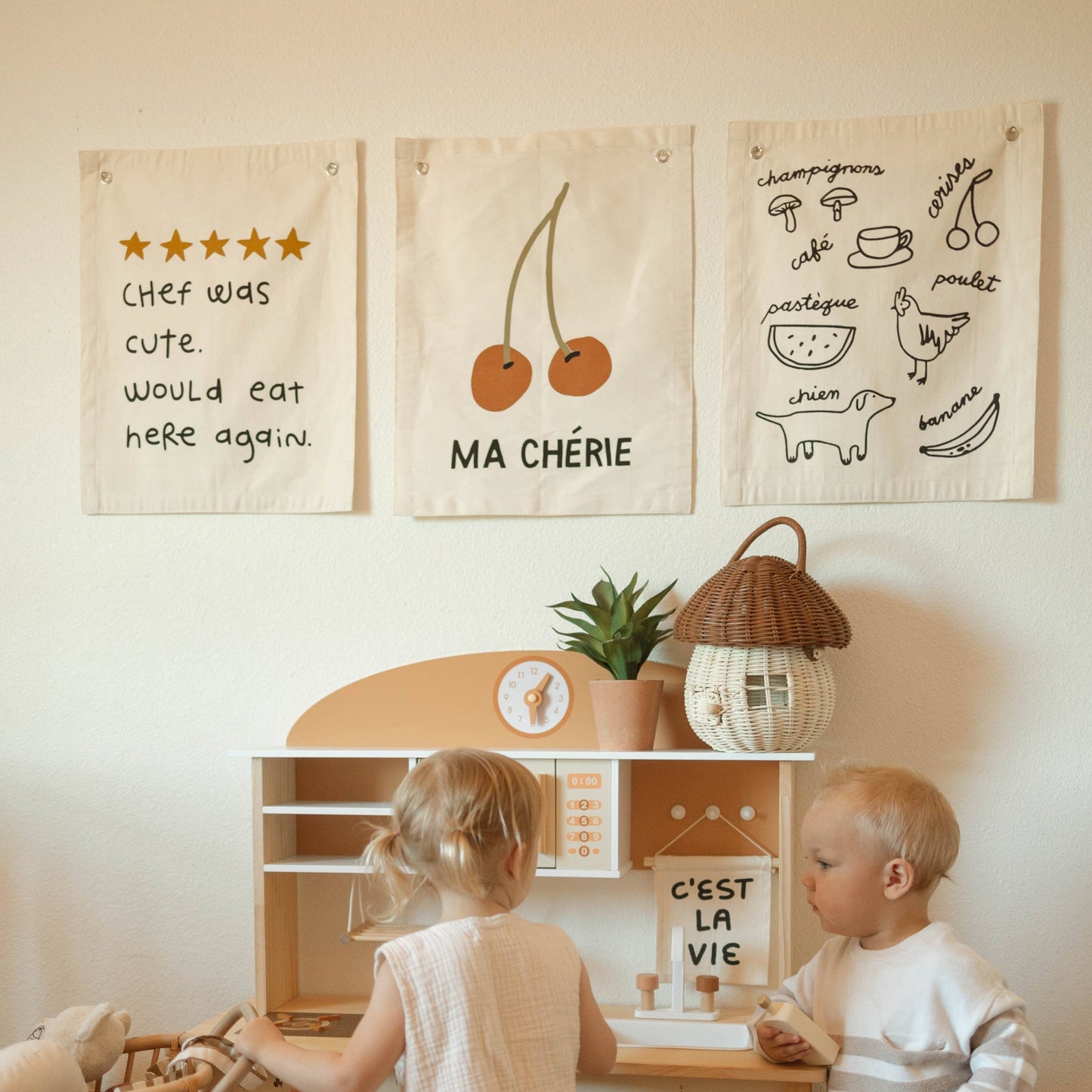 French Things Canvas Banner