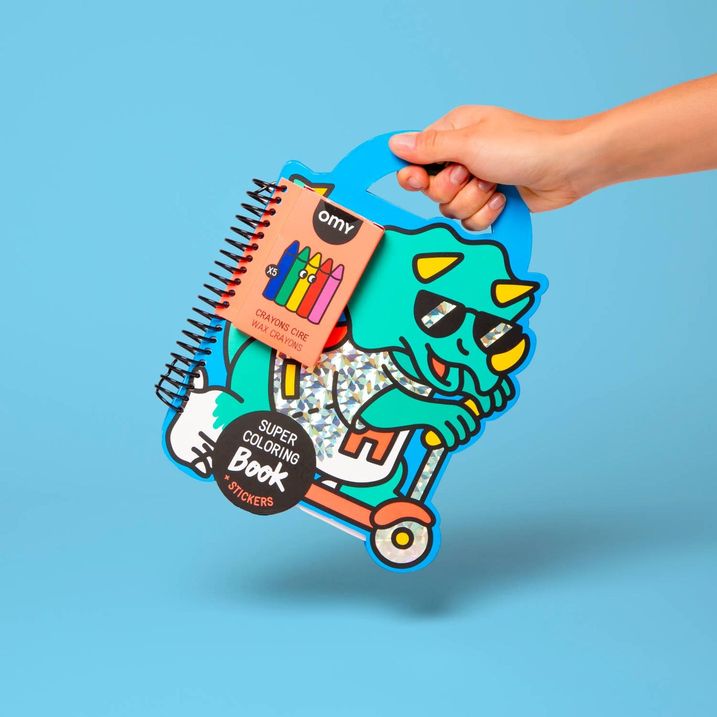 Dino Super Coloring & Sticker Book by Omy
