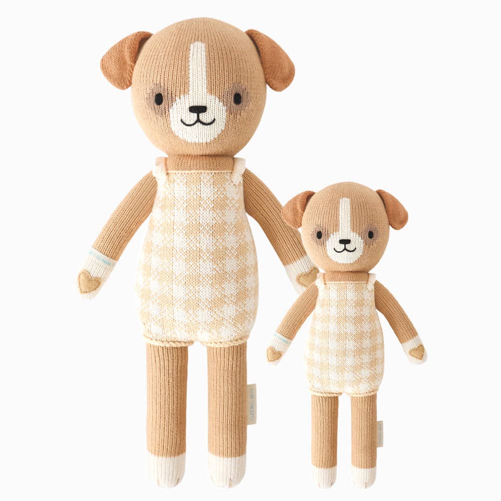 Hayden the Dog Knit Doll - Cuddle + Kind