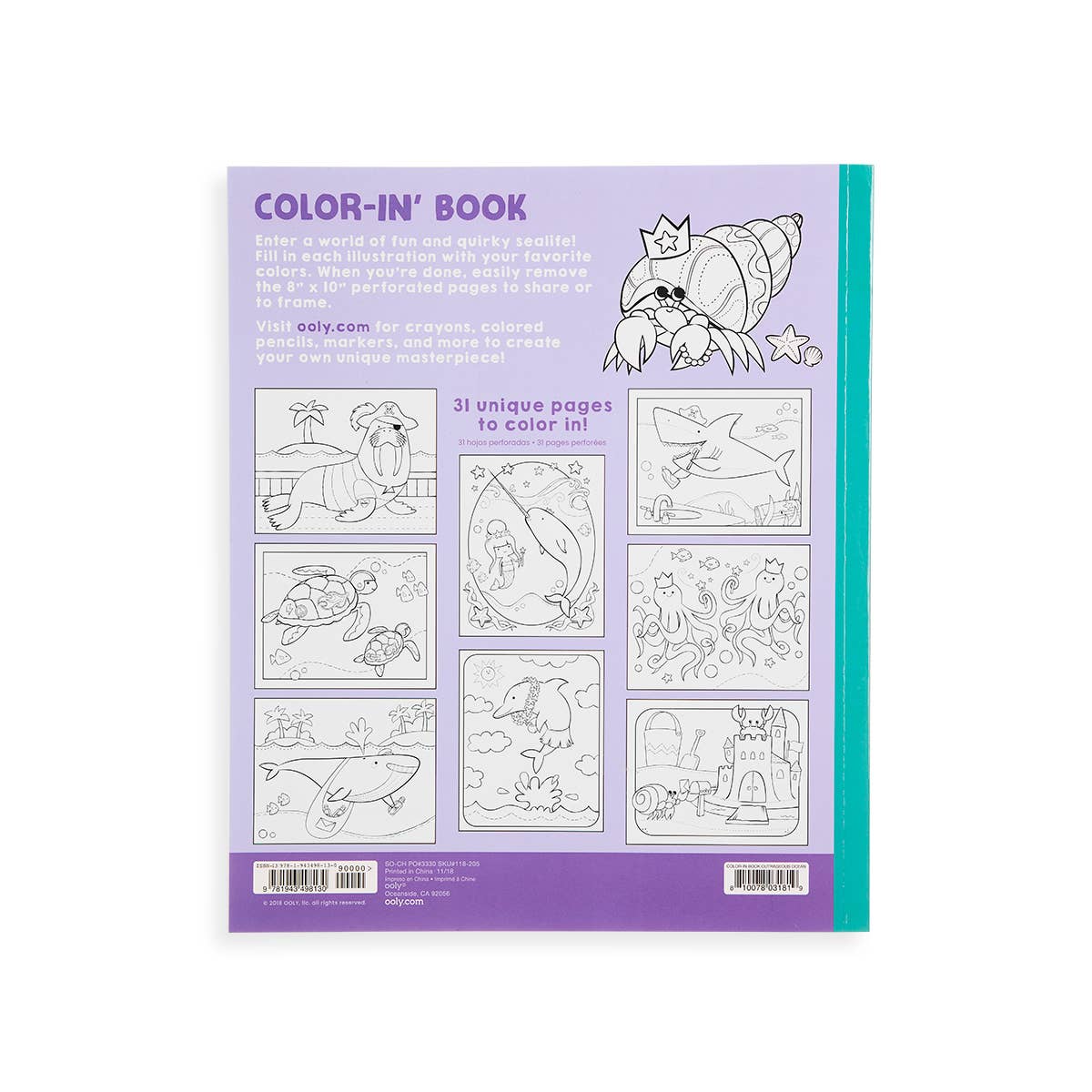 Color-in' Book: Outrageous Ocean Coloring Book