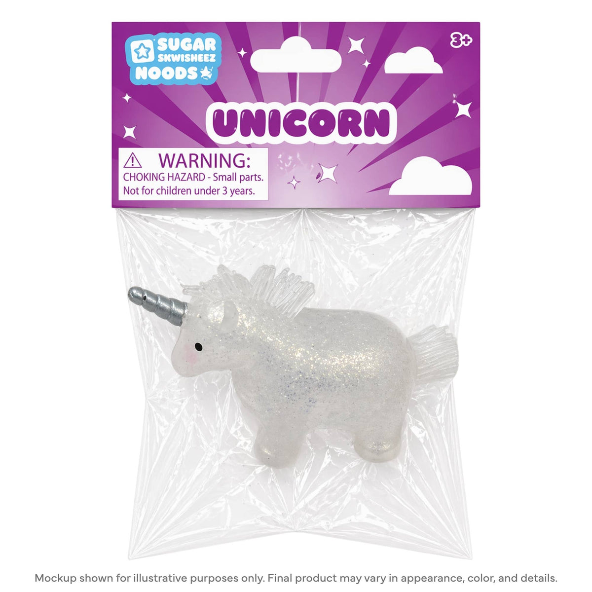 Sugar Skwisheez Noods Unicorn Squishy (Assorted Colors)