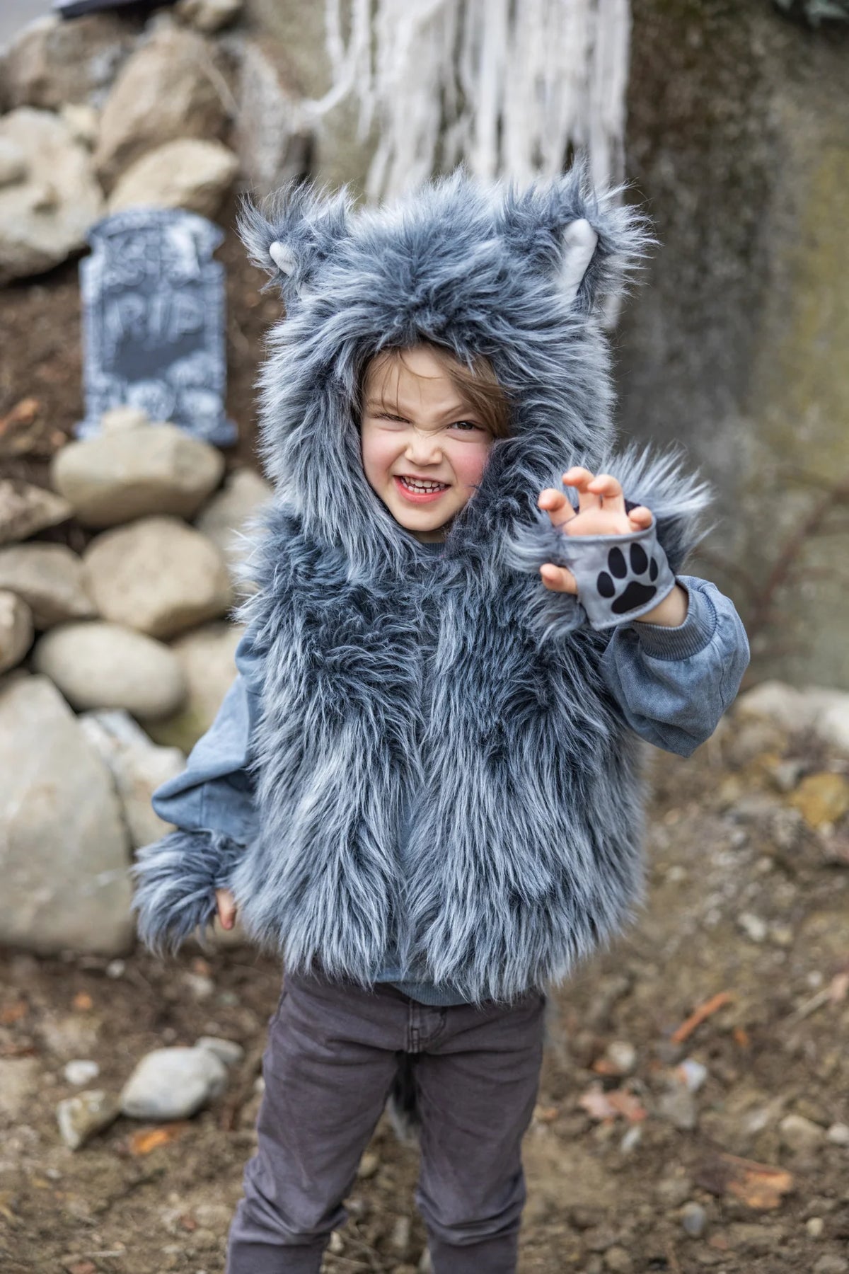 Big Bad Wolf Vest With Gloves