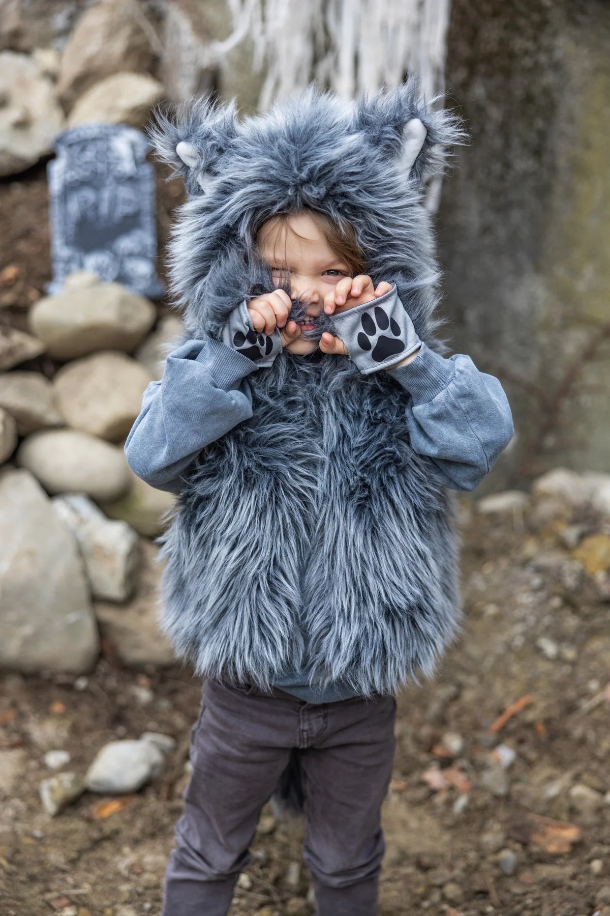Big Bad Wolf Vest With Gloves