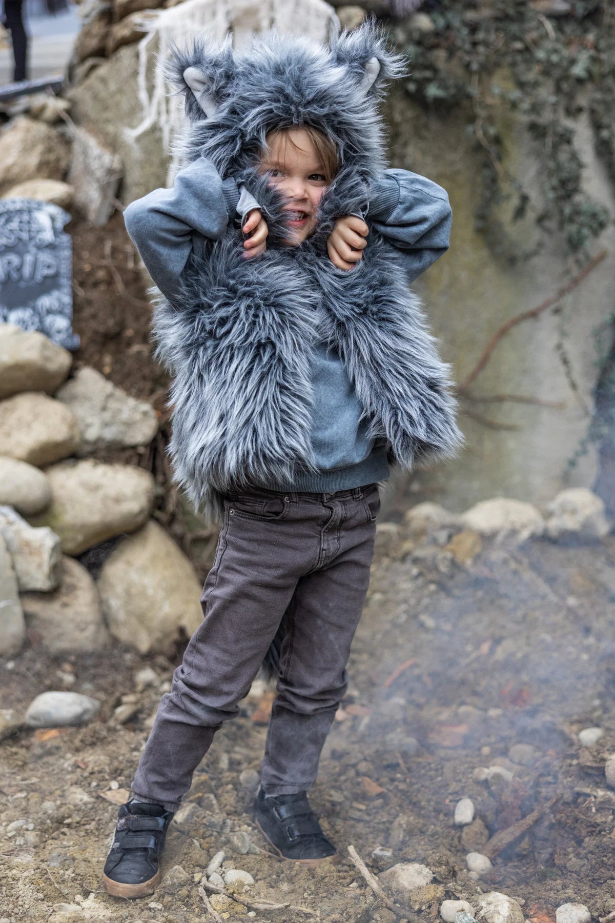 Big Bad Wolf Vest With Gloves