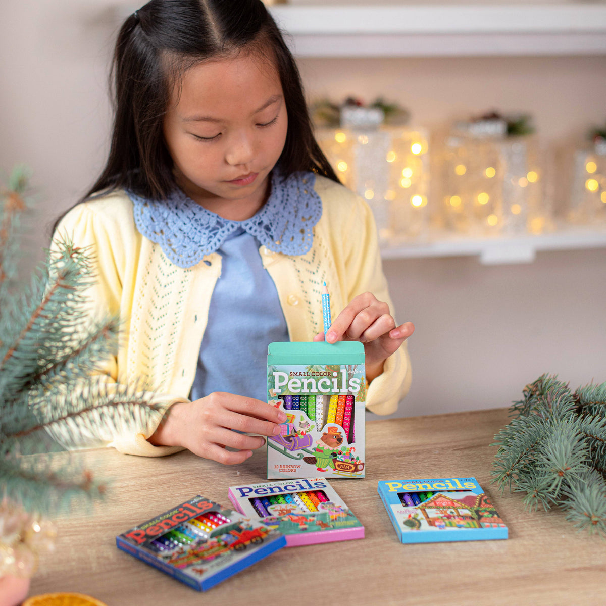 Christmas Village Small Color Pencil (Assorted)