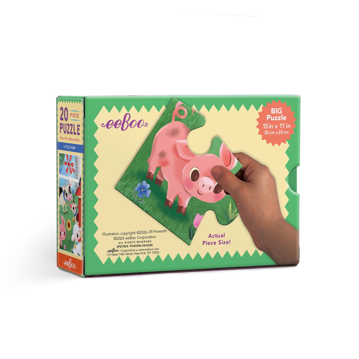 Little Farm 20 Piece Rectangular Puzzle