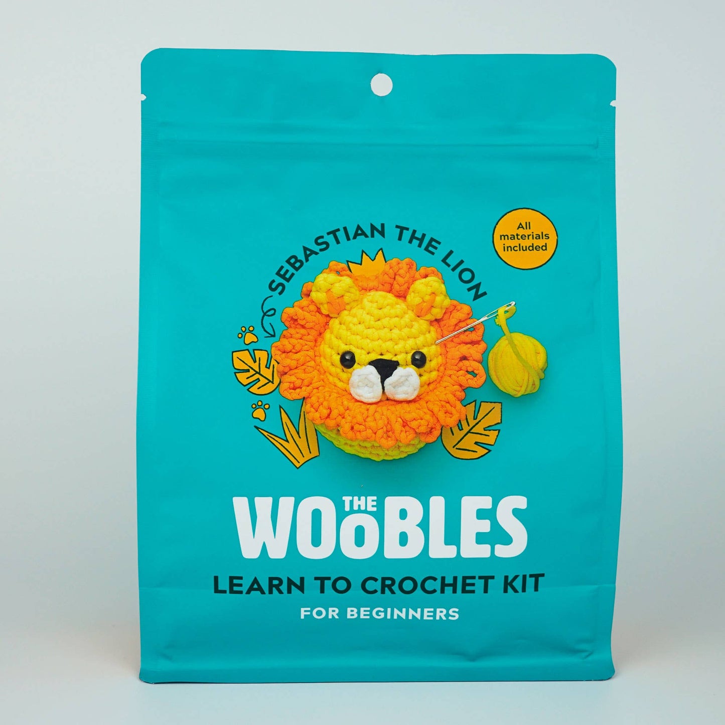 Sebastian the Lion Beginner Crochet Kit - The Woobles