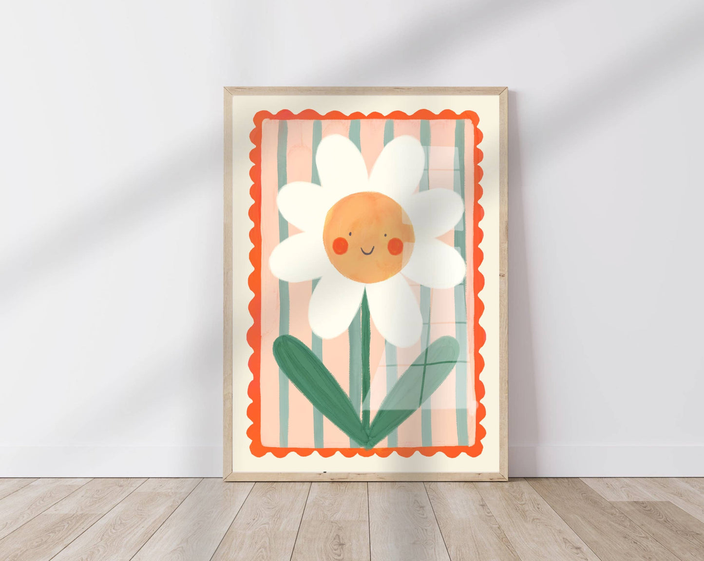 Smiley Flower Art Print