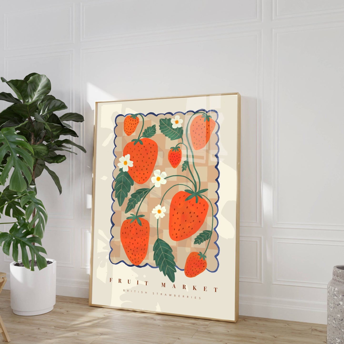 Strawberry Fruit Market Art Print