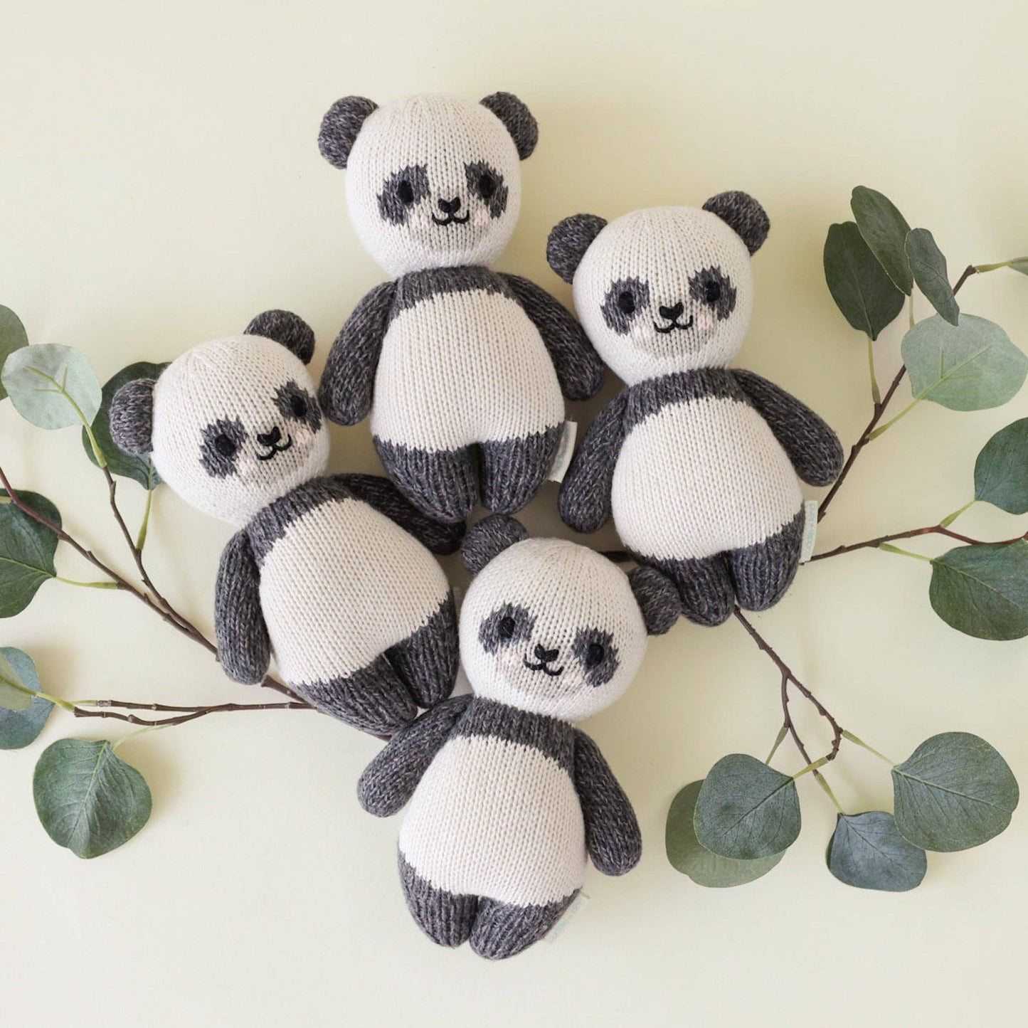 Baby Panda Cuddle + Kind Knit Stuffed Animal