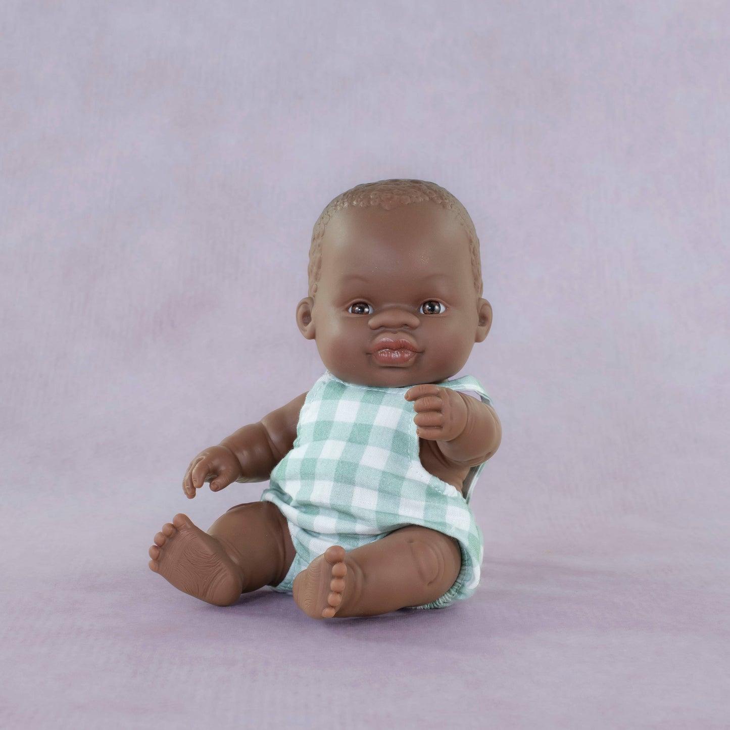 Miniland Baby Doll Dark Skinned Boy 8 1/4"