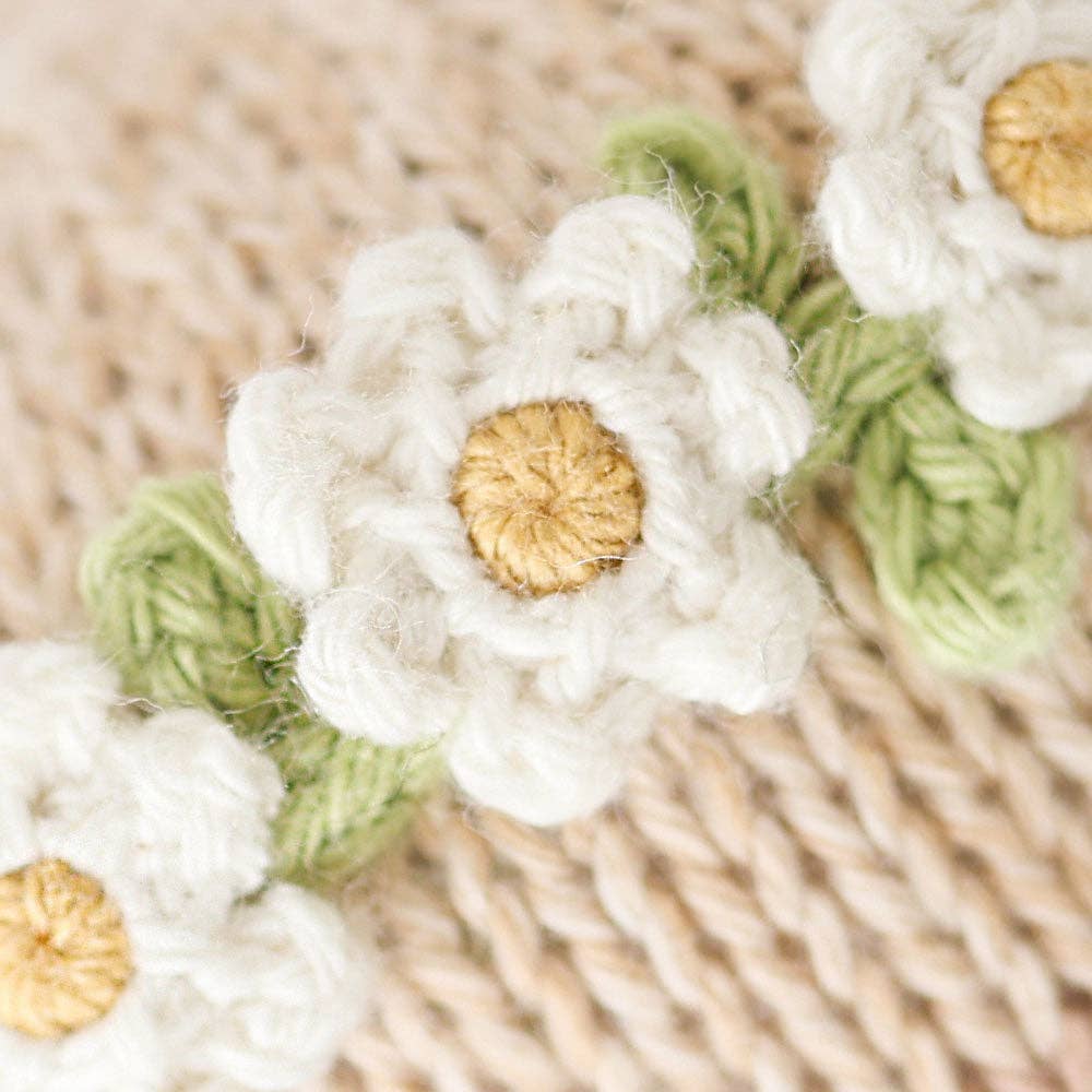 Baby Honey Bear (ivory floral) - cuddle + kind