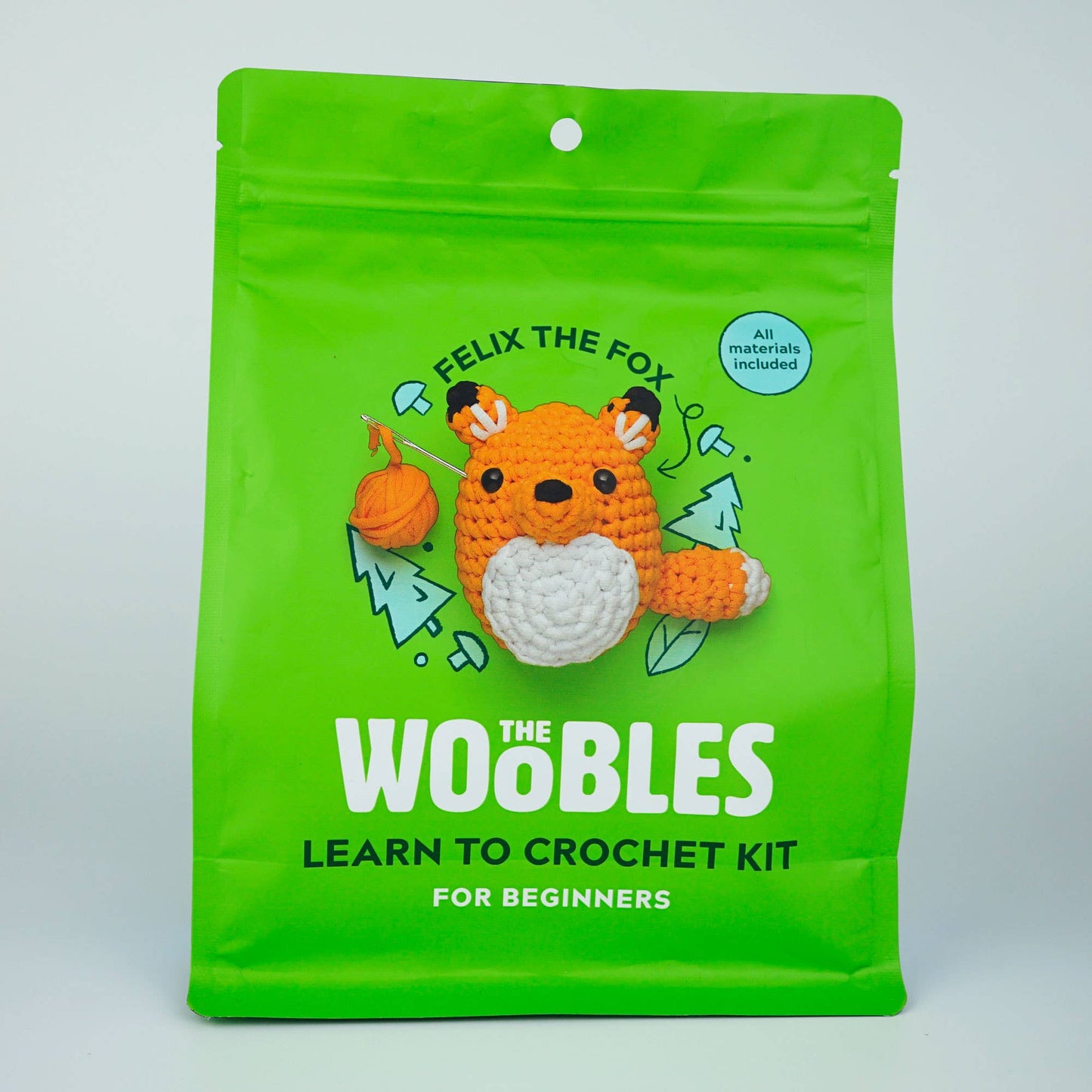 Felix the Fox Beginner Crochet Kit- The Woobles