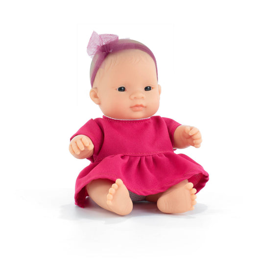 Baby Doll Light Skin Girl 8 1/4'' Doll by Miniland