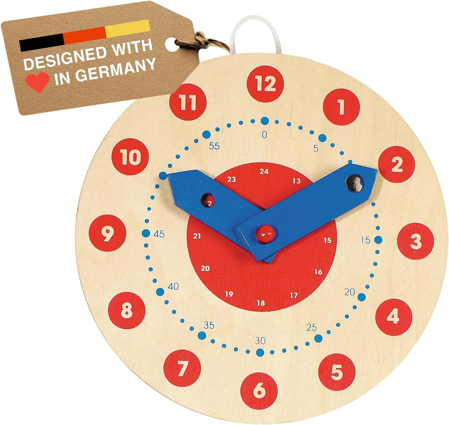 Wooden Clock - Learn to Tell Time