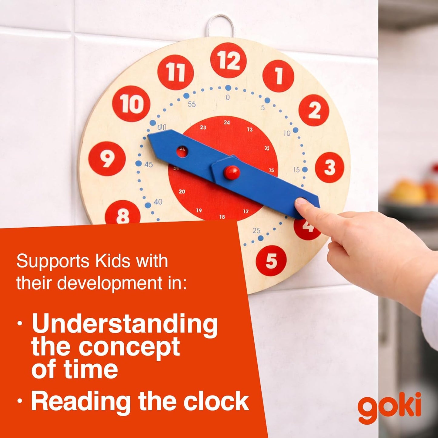 Wooden Clock - Learn to Tell Time
