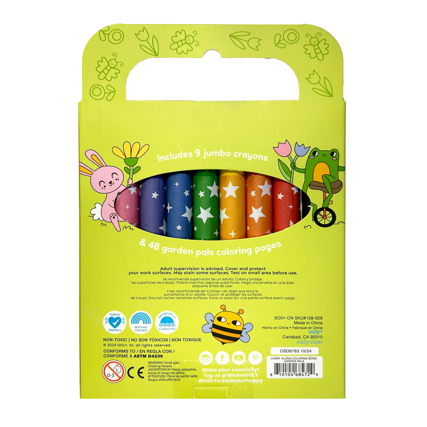 Carry-Along: Coloring Book Set - Garden Pals