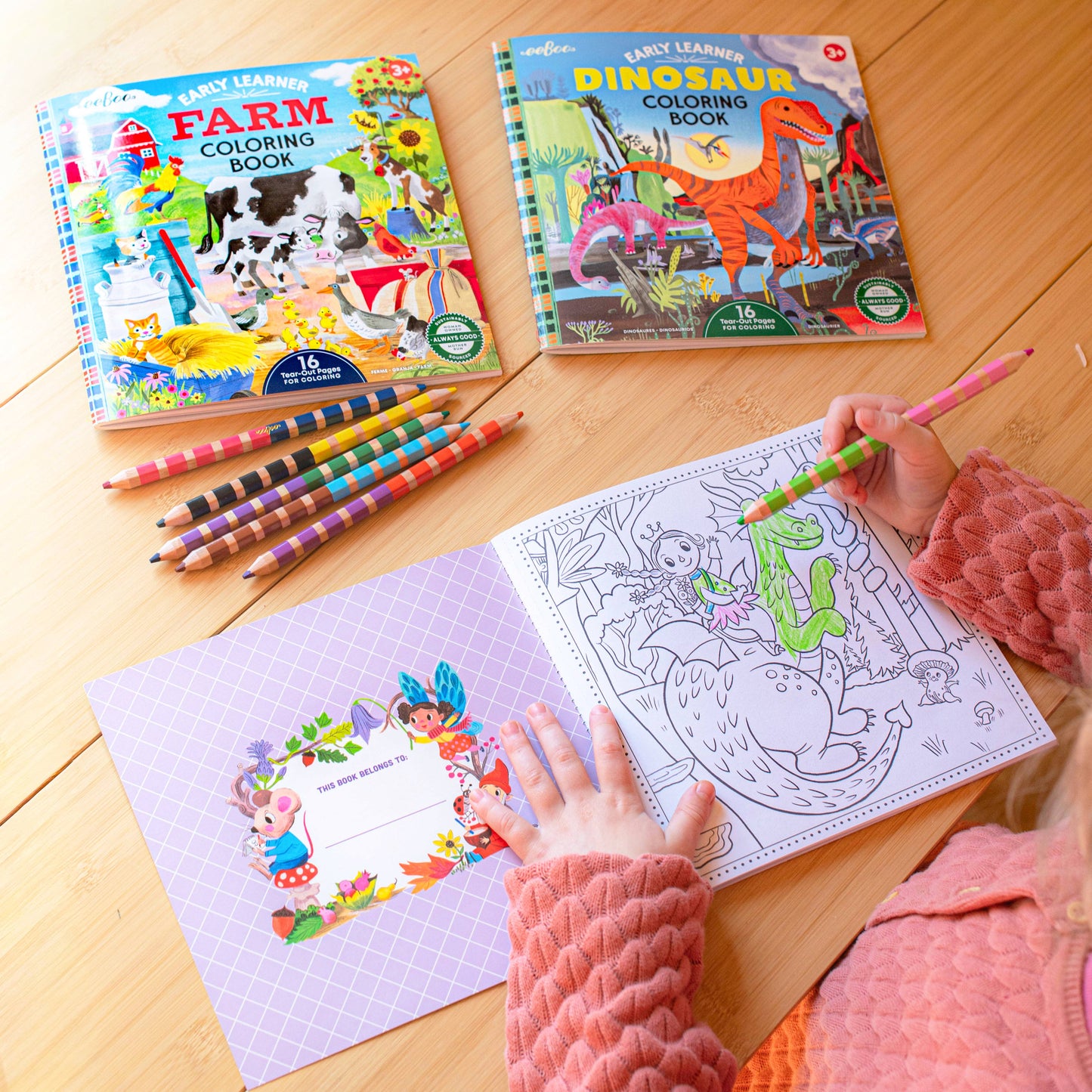 Magical Creatures Square Coloring Book
