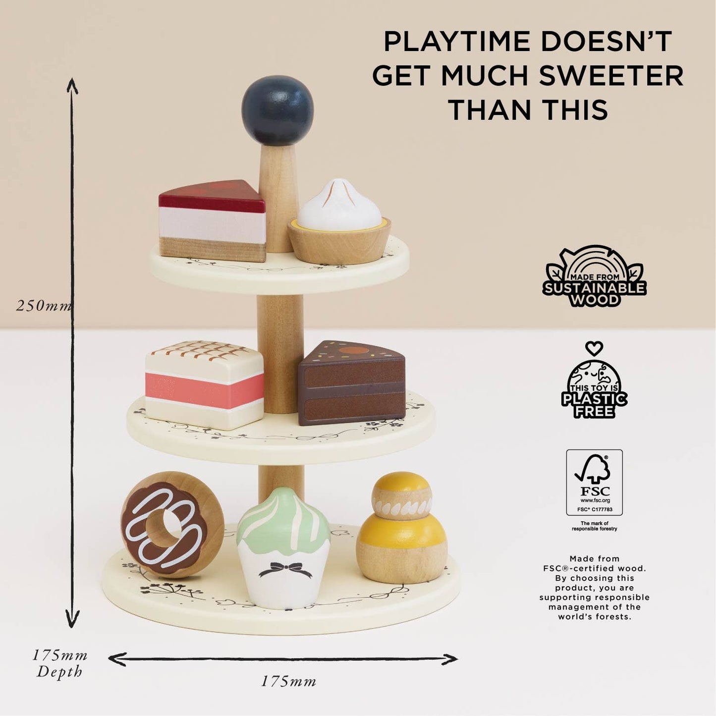Three Tier Patisserie Cake Stand