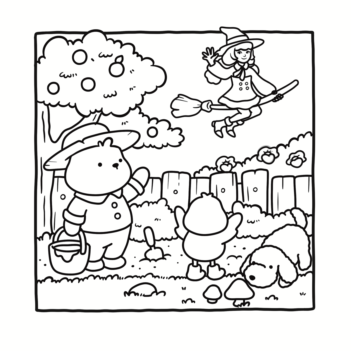 Cozy Witchy Coloring Book