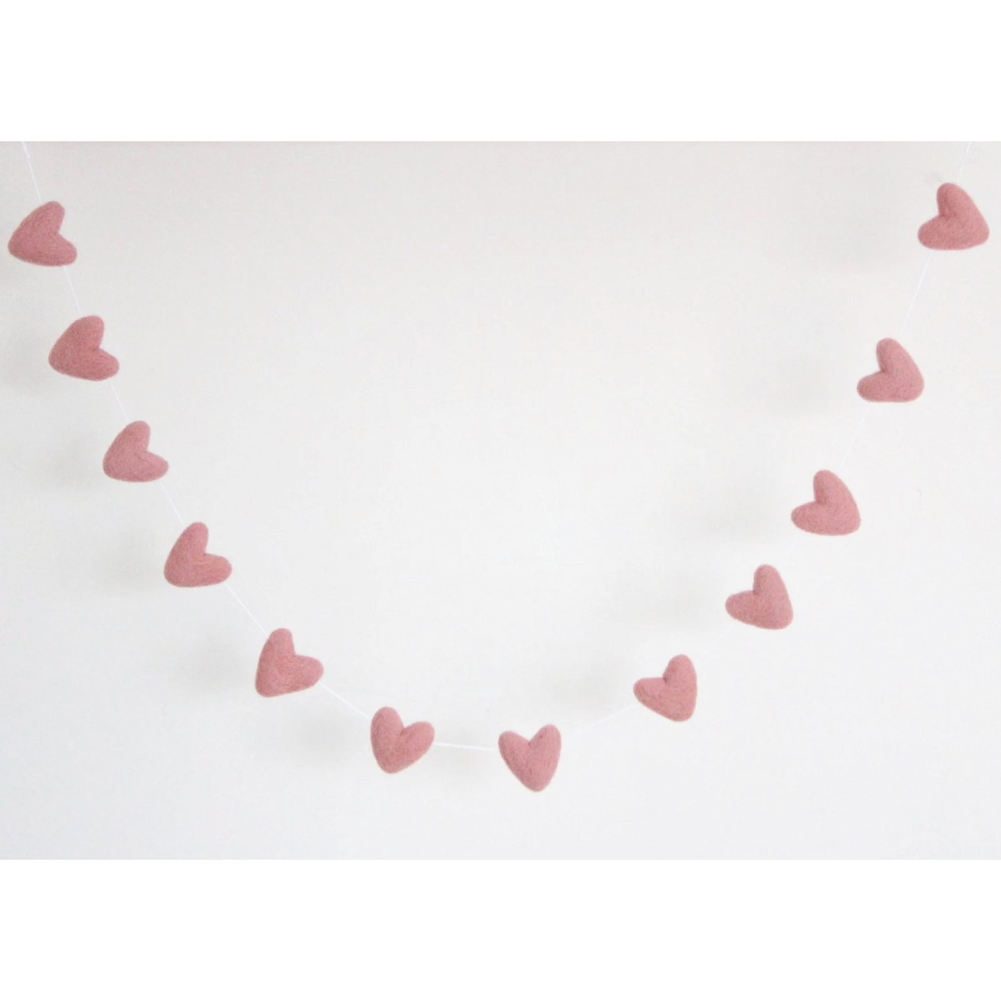 Heart Garland in Light Pink
