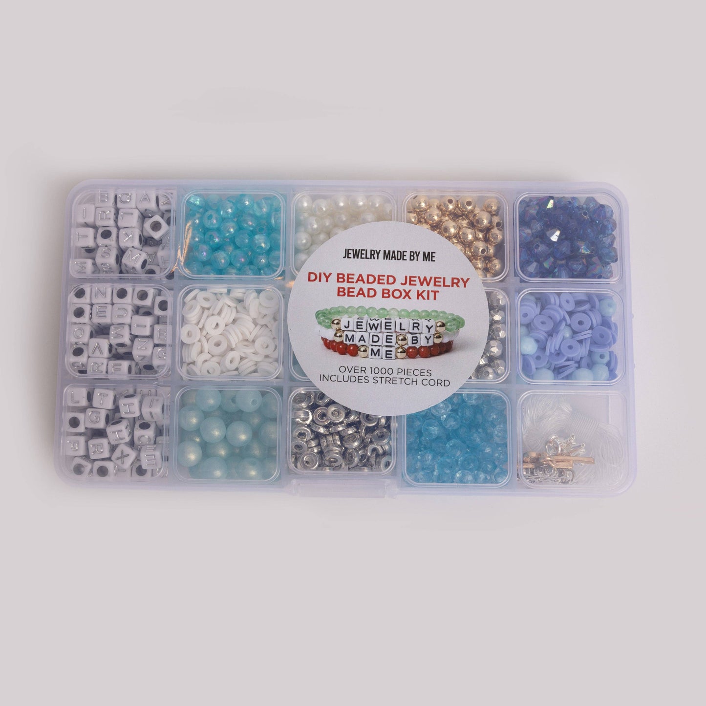 Winter Holiday Silver & Blue Bead Kit