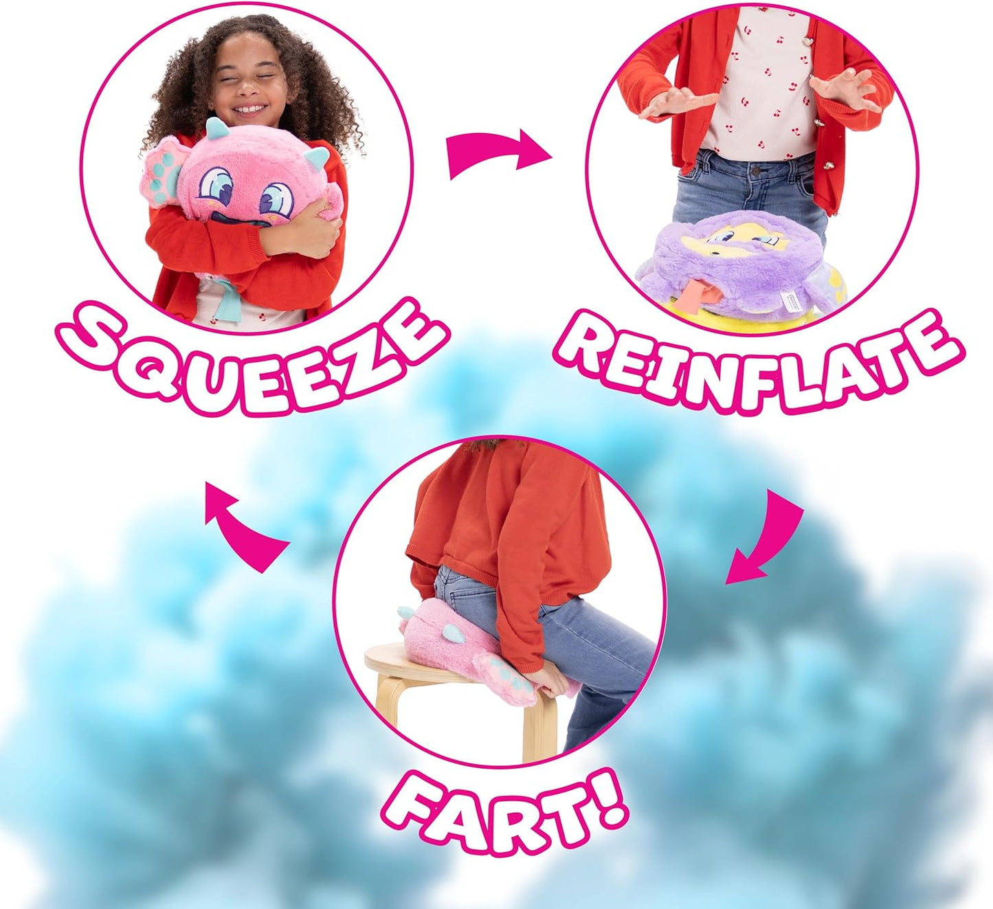 Fart Monsters Scented Plush Toy (Assorted Colors)