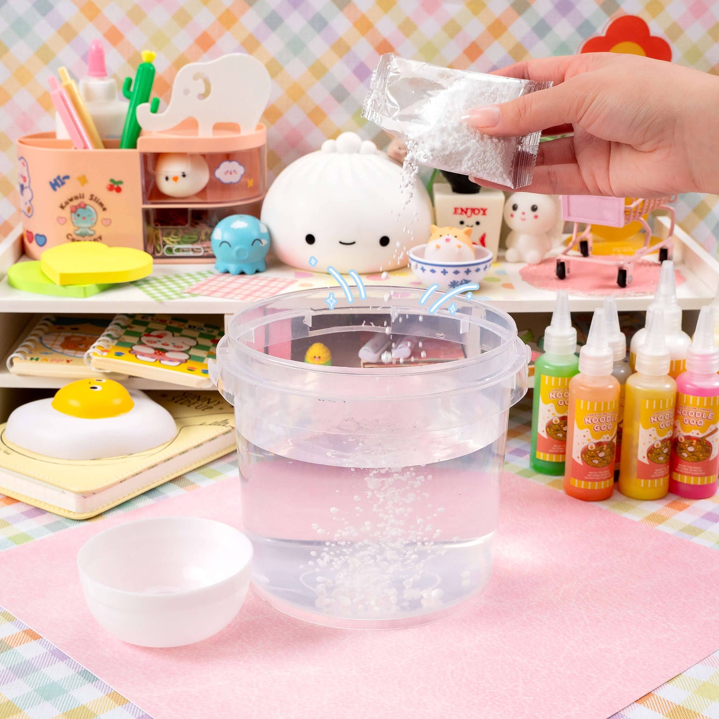 Instant Ramen Noodles Slime Science Kit by Kawaii Slime Company