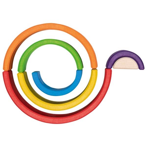 Little Rainbow Wooden Building Blocks