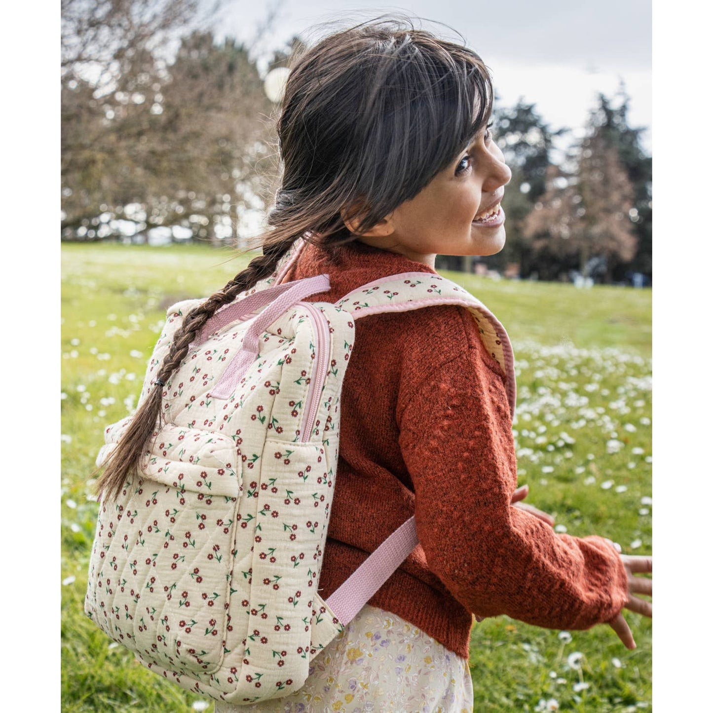 Quilted Wildflower Backpack