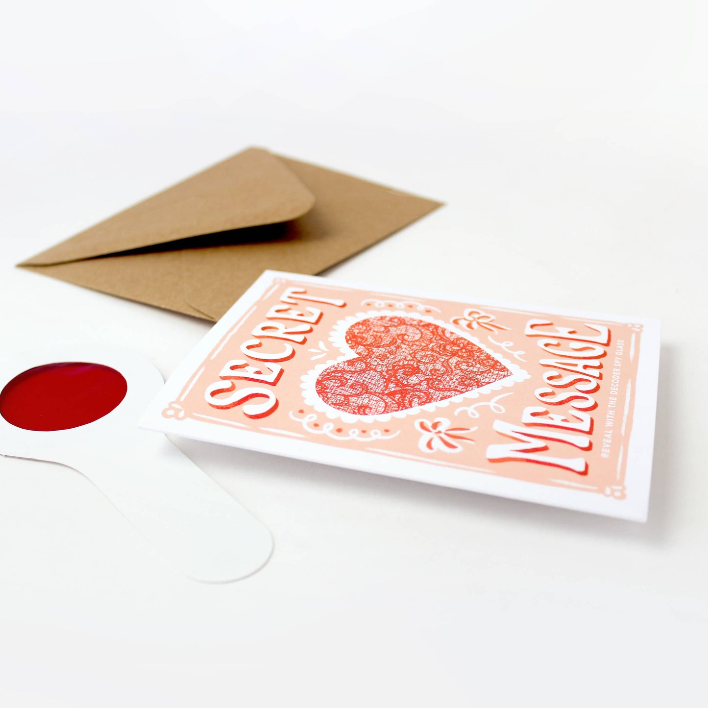 Can't Hide My Love - Secret Message Decoder Card