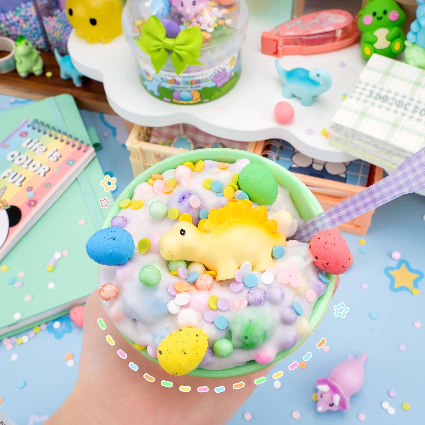 Dino Cereal Crunchy Slime