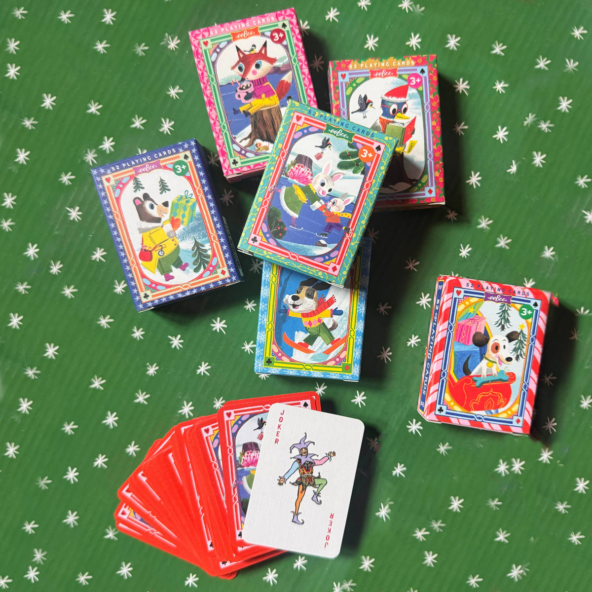 Holiday in the Woods Tiny Playing Cards