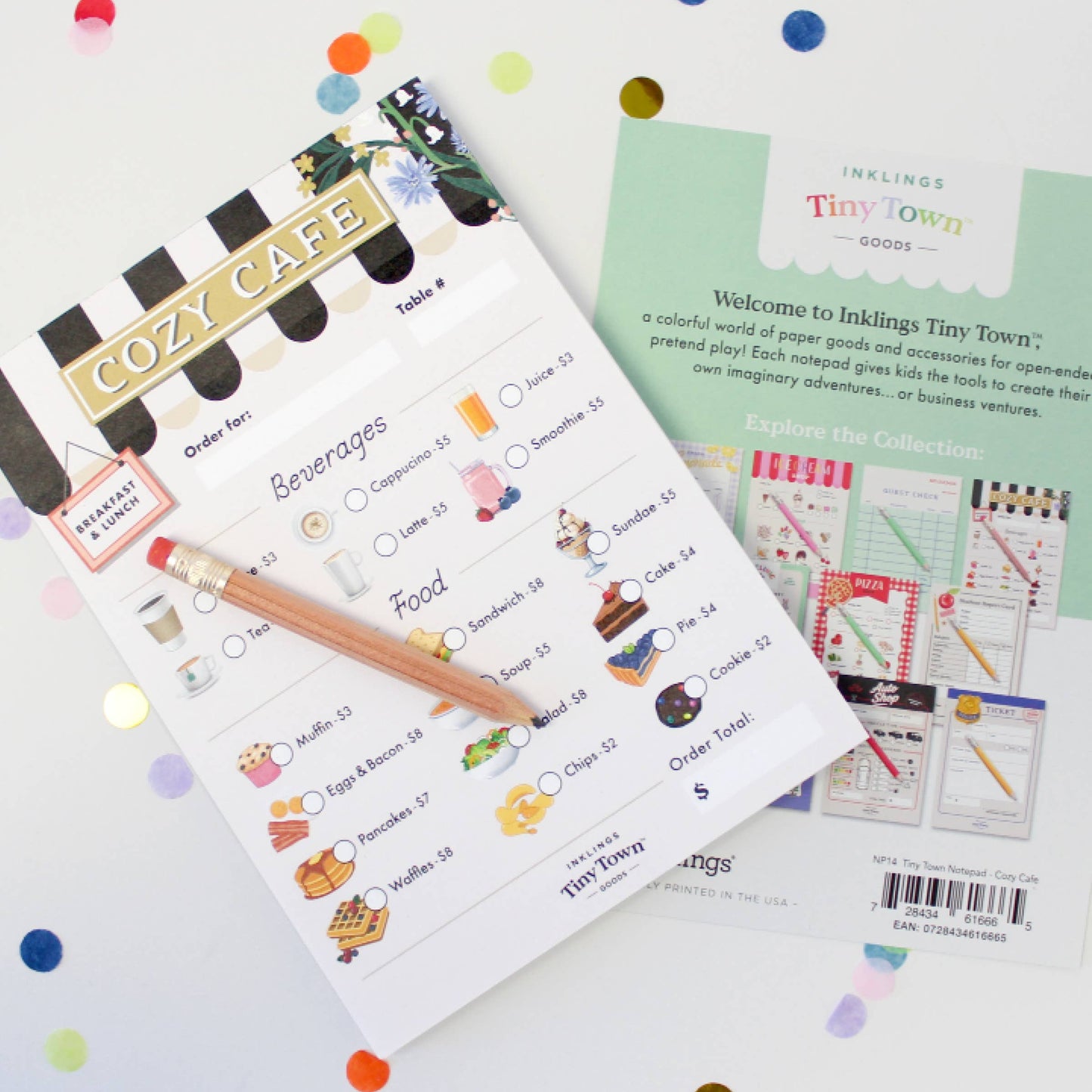 Inklings Tiny Town™ Play Notepad - Cozy Cafe
