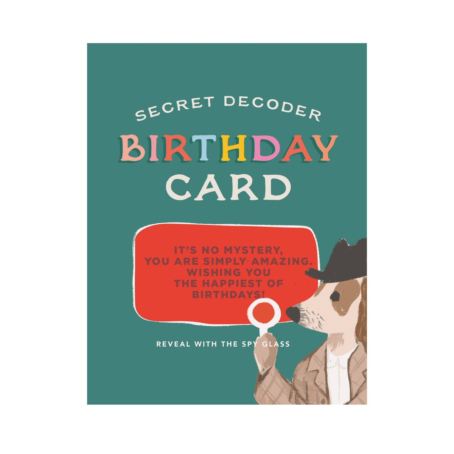 Decoder Card - Birthday Dog Detective