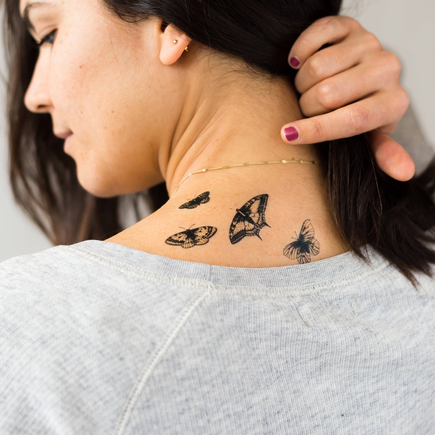 Butterflies Temporary Tattoo Pair