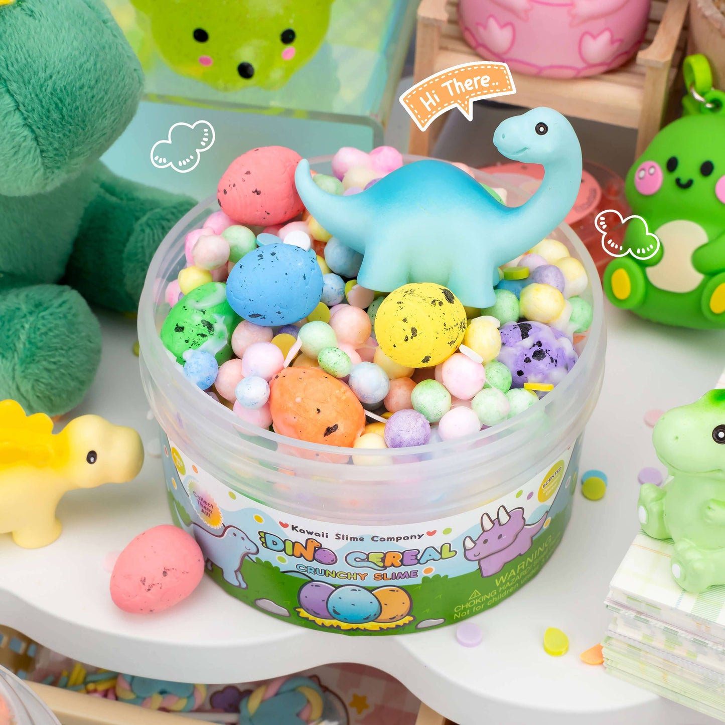 Dino Cereal Crunchy Slime
