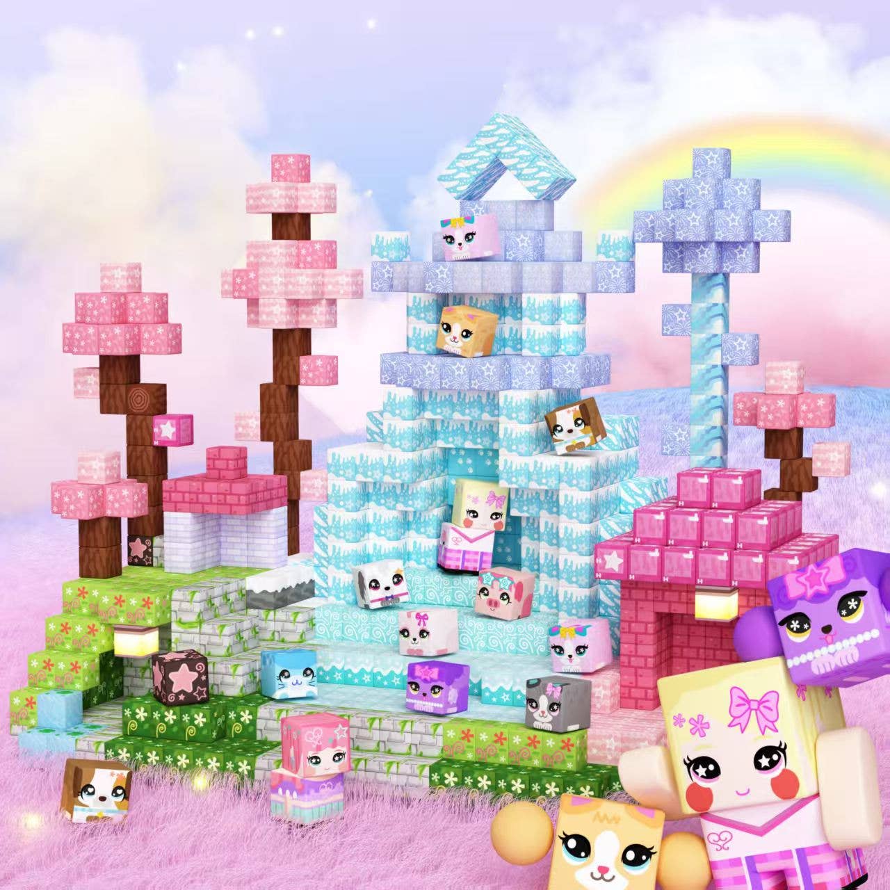 Magical Universe Magnetic Building Blocks - 200 Piece Set