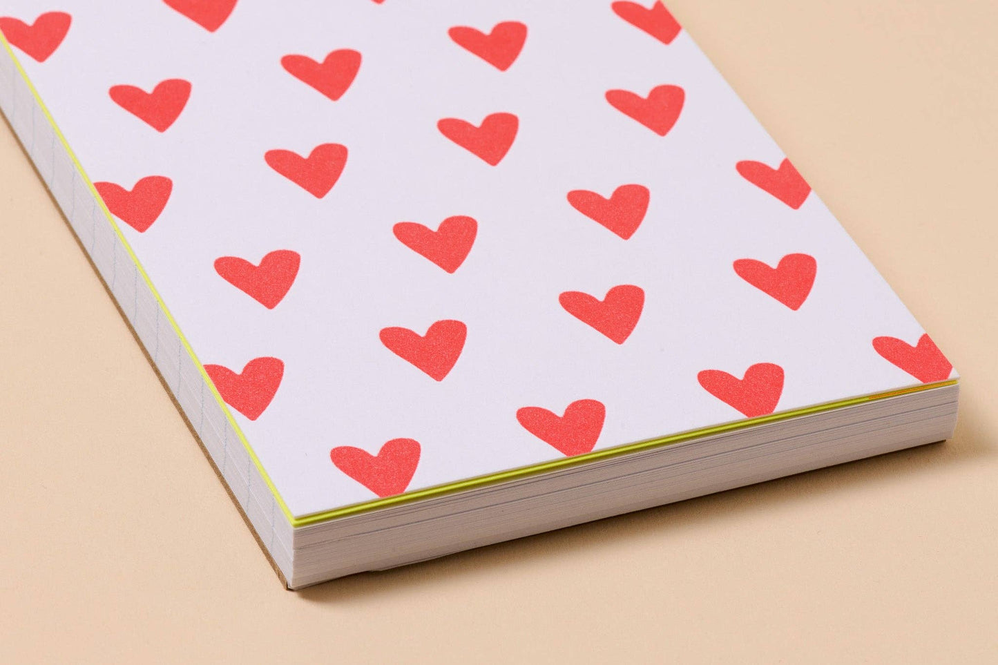Hearts Letterpress Pocket Notebook