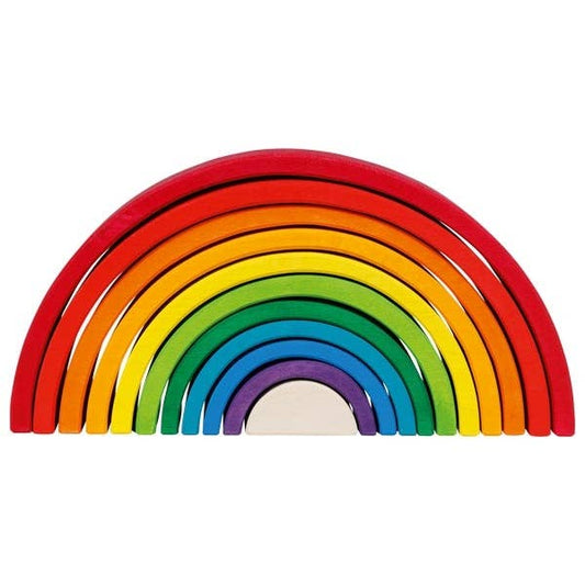 Large Rainbow Wooden Building Blocks