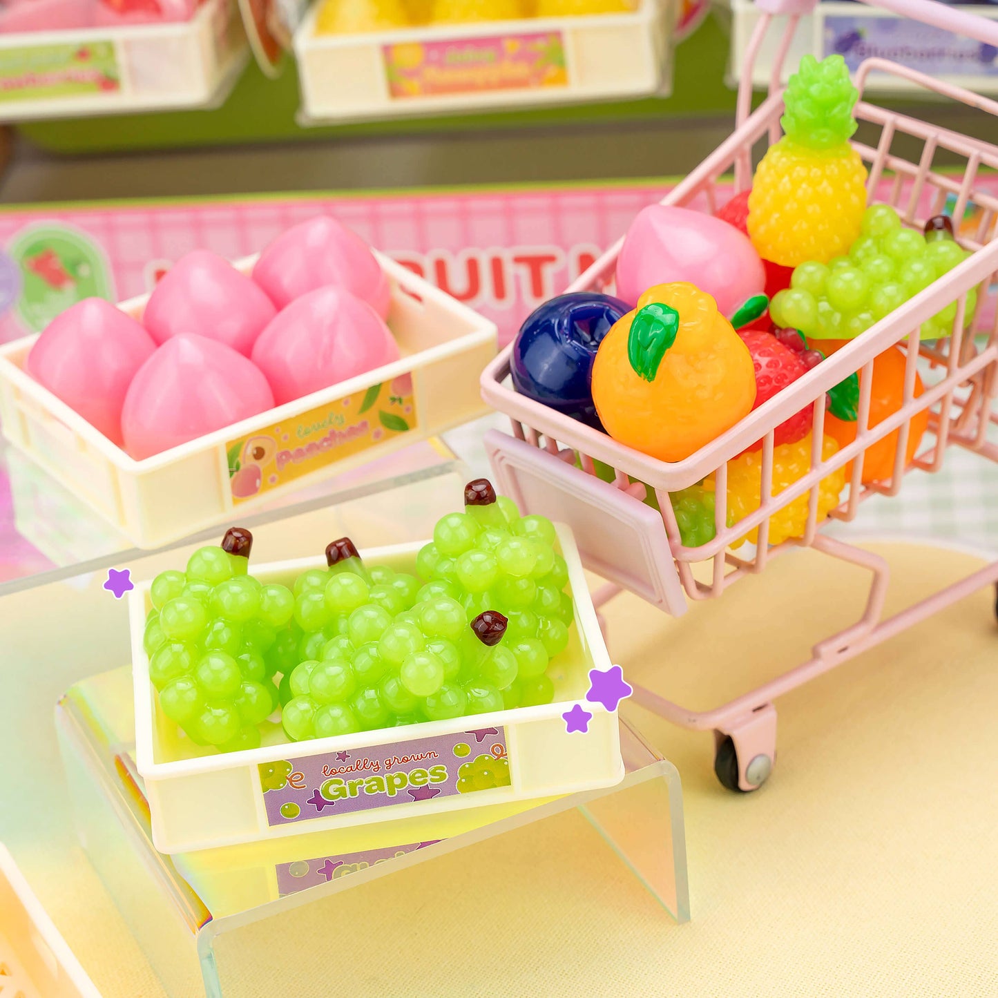 Mini Fruit Mart Taba Squishy (Assorted Fruits)
