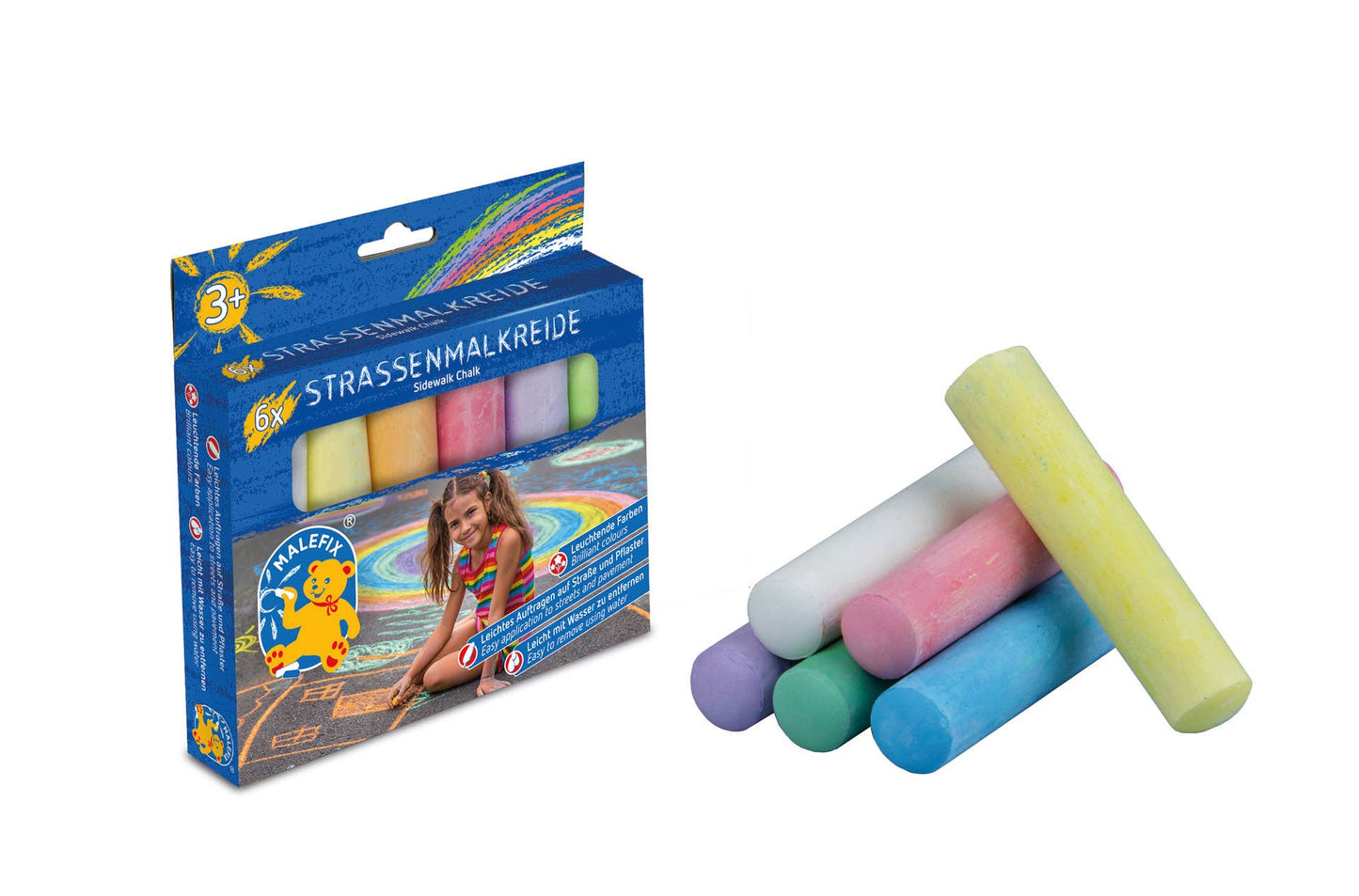 Classic Sidewalk Chalk (6 pcs)