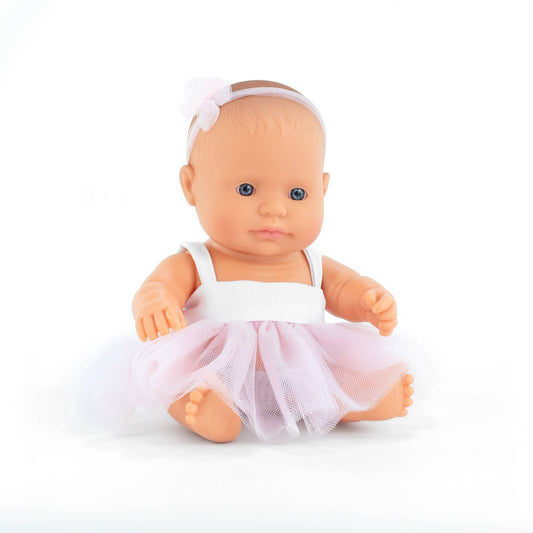 Miniland Baby Doll Light Skin Tone Girl 8 1/4''