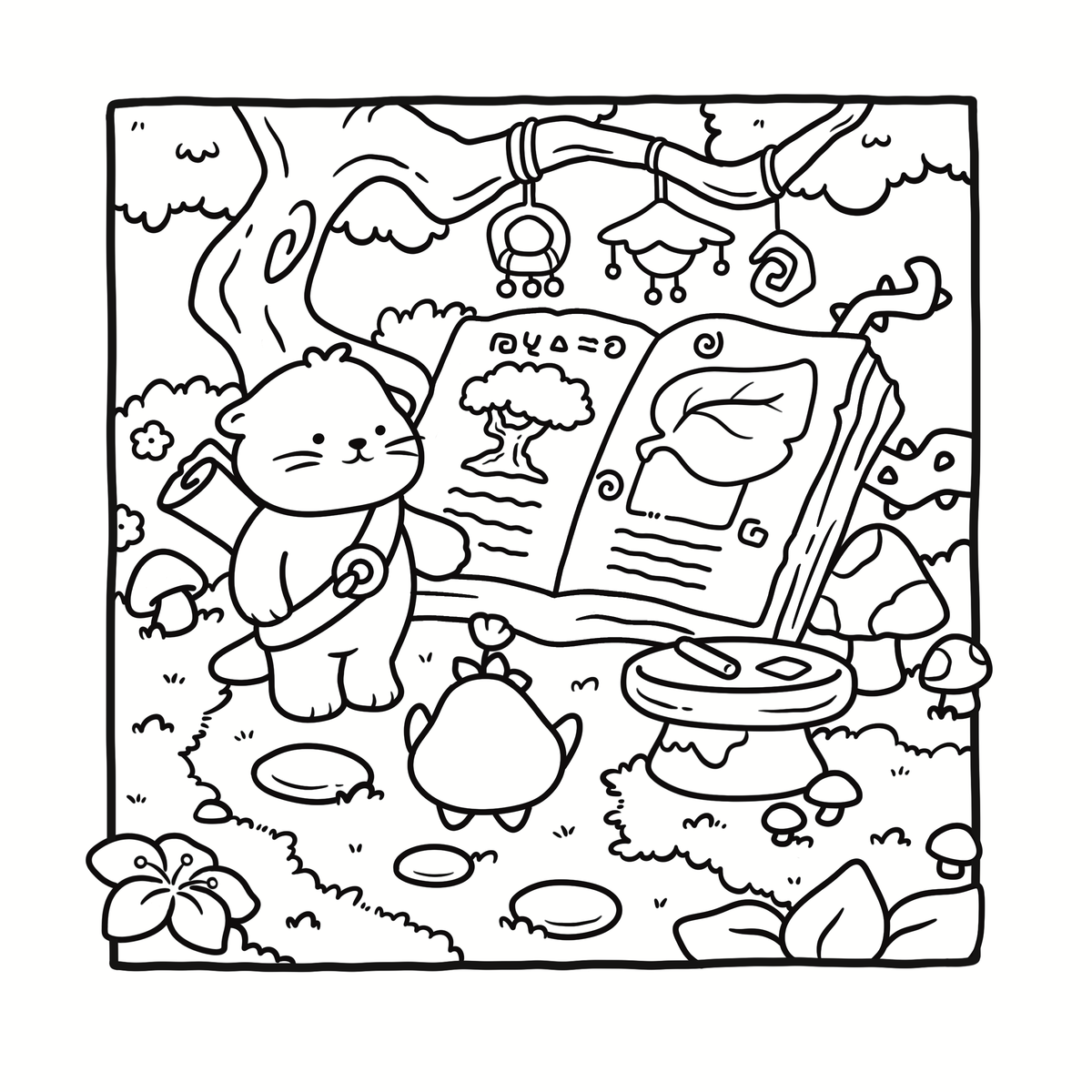 Cozy Witchy Coloring Book
