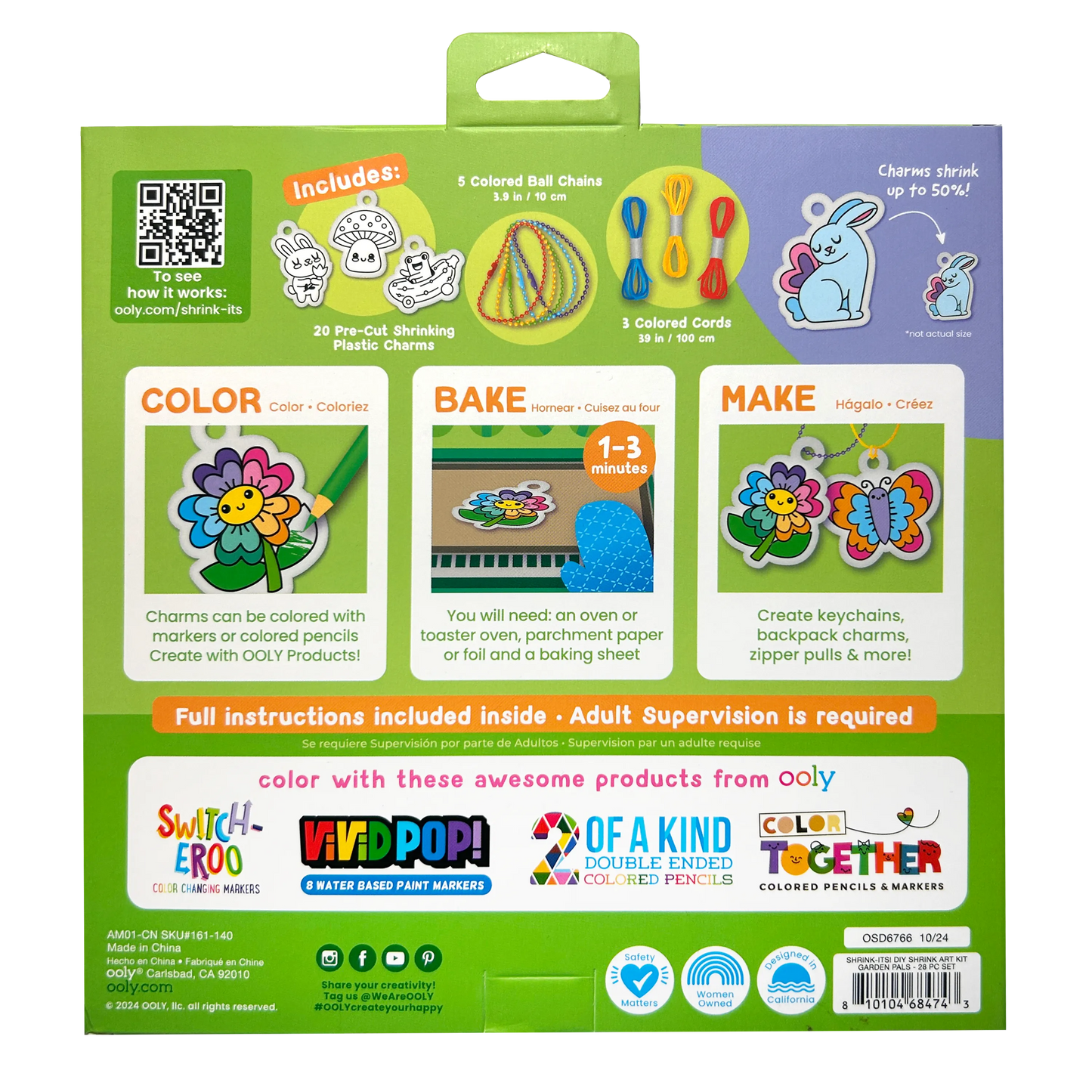 Shrink-Its!: D.I.Y. Shrink Art Kit, Garden Pals
