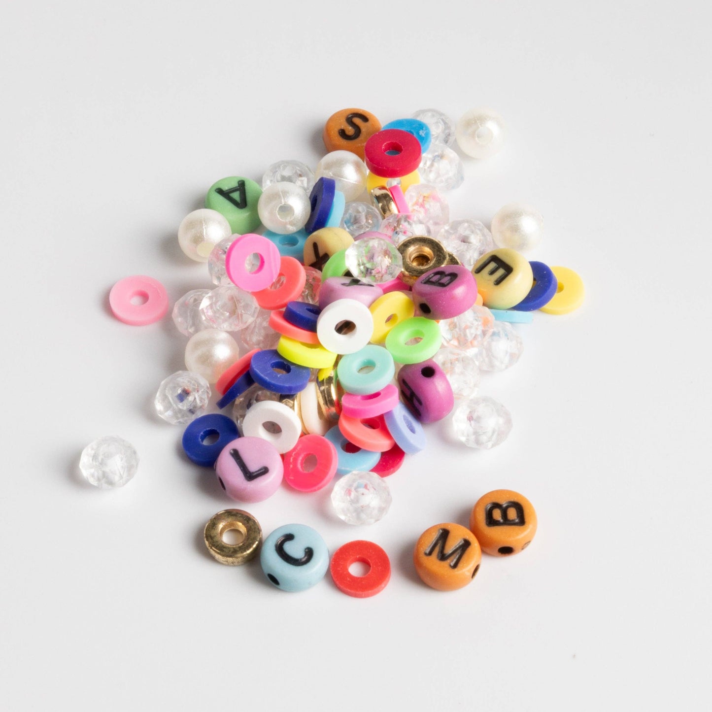 Glow Multicolor Letter Bead Jar