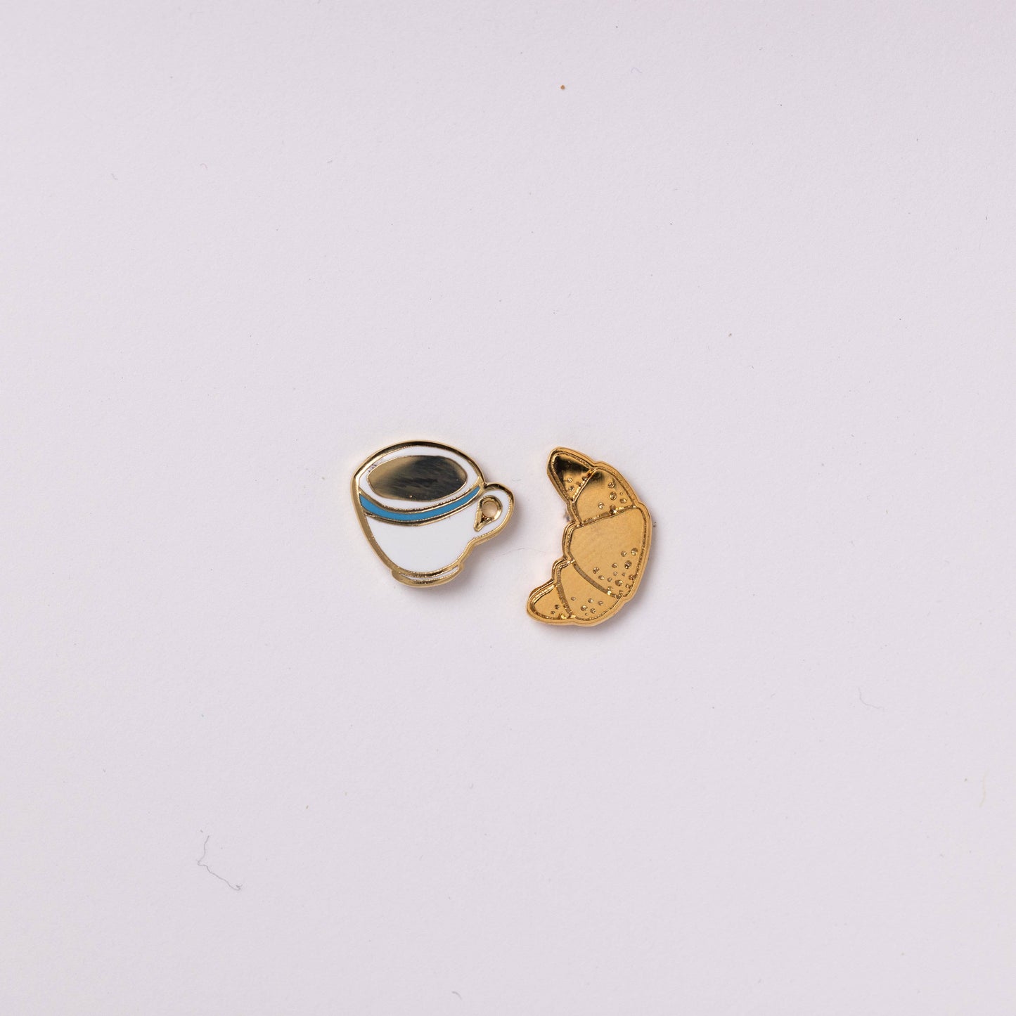 Croissant & Coffee Earrings - Yellow Owl Workshop