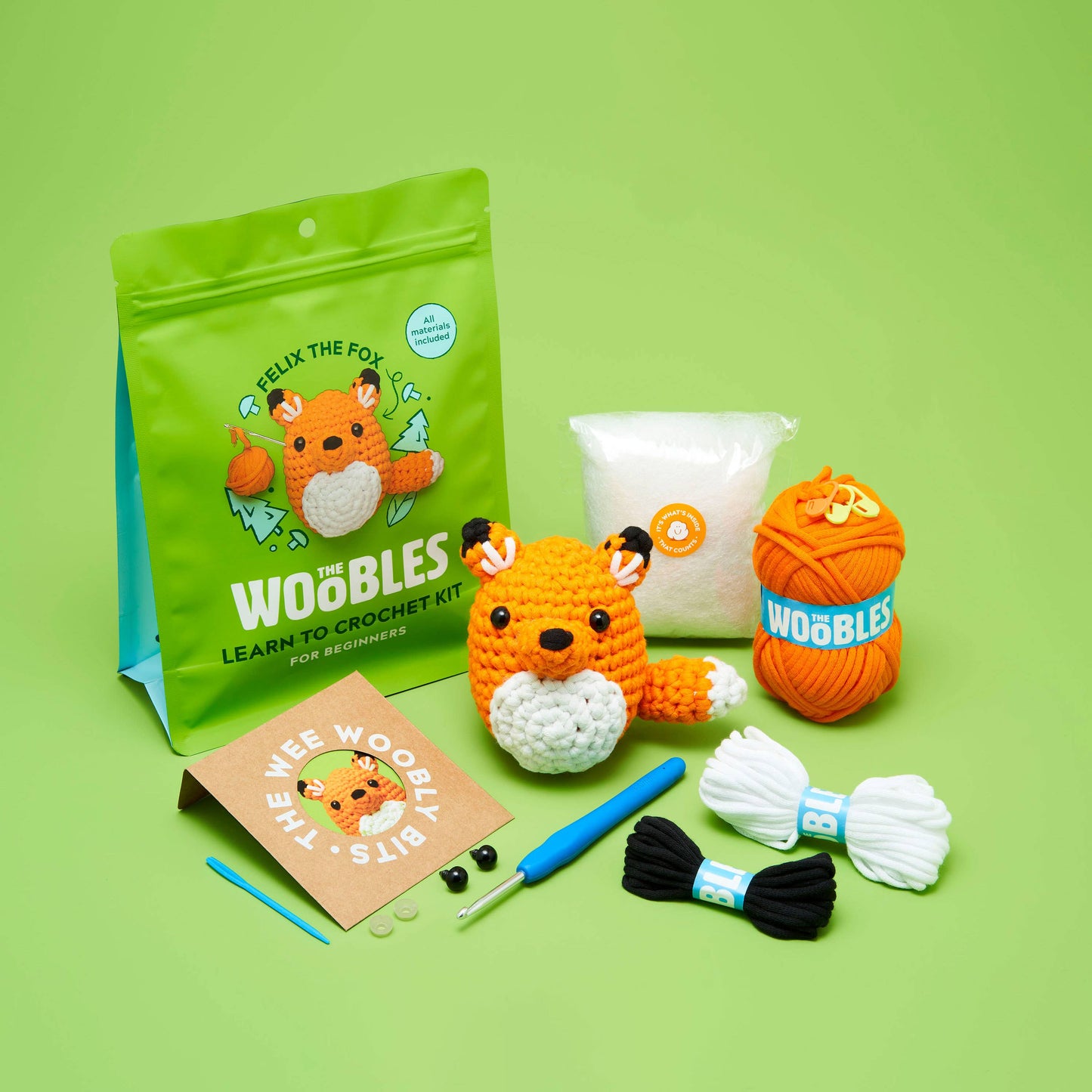 Felix the Fox Beginner Crochet Kit- The Woobles