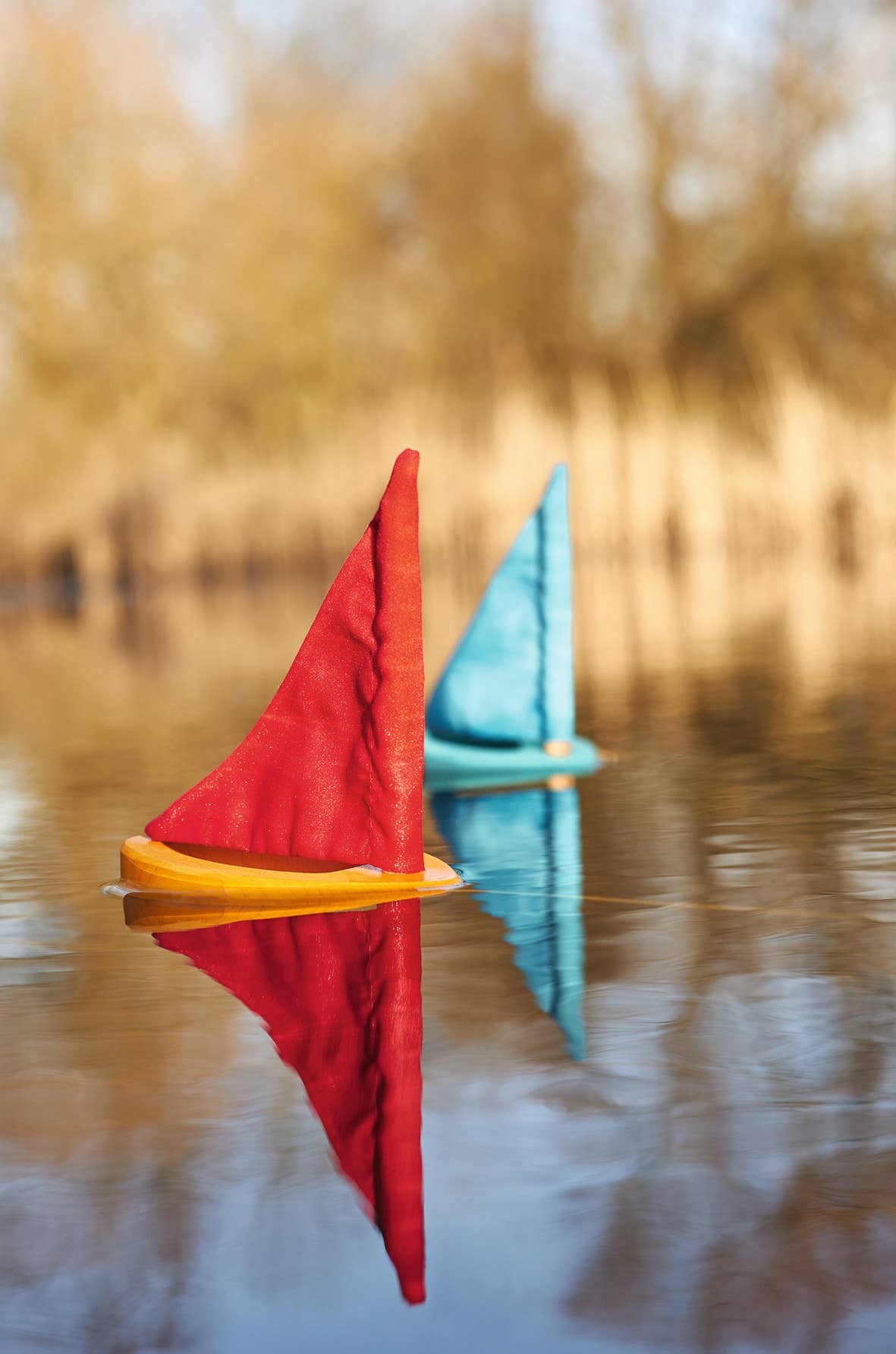 Wooden Puddle Sailboats